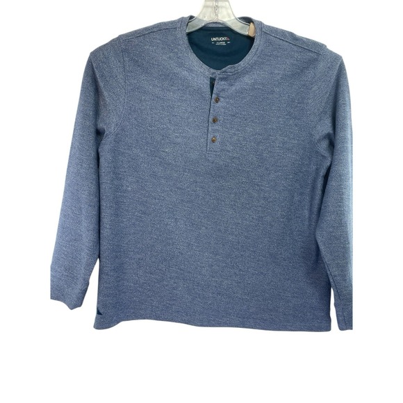 UNTUCKit Other - UntuckIt  Mens Size XL Blue Heathered‎ Henley Shirt (M38) EUC